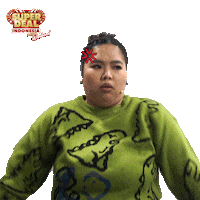 Happy Huft Sticker by Super Deal Indonesia