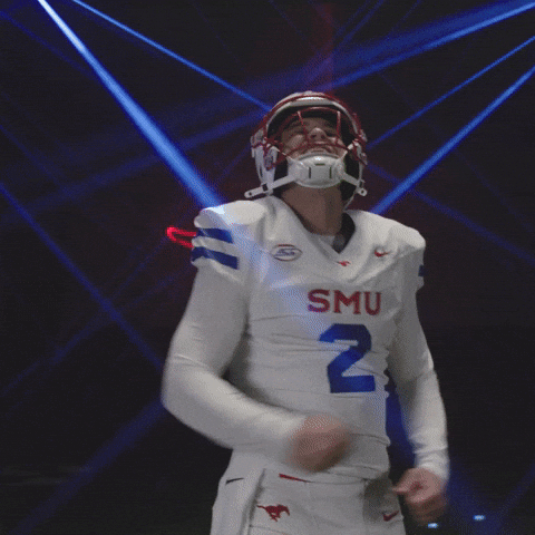 College Football Celebration GIF by SMU Football
