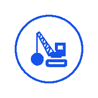 JCPropertyProfessionals jc property professionals wrecking ball heavy equipment demolition Sticker