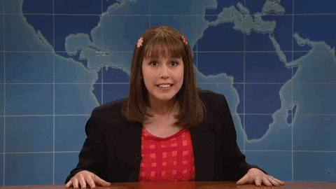 vanessa bayer smile GIF by Saturday Night Live