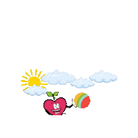 BPHappyApple summertime aba aba therapy autism therapy Sticker