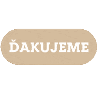 Dakujeme Thank You Sticker by Jezko Bezko