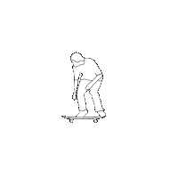 Black And White Drawing Sticker