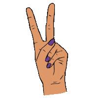 Peace Sign Sticker by Nails by Mets