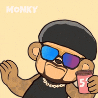 Party Animation GIF by Wise Monkey Meme