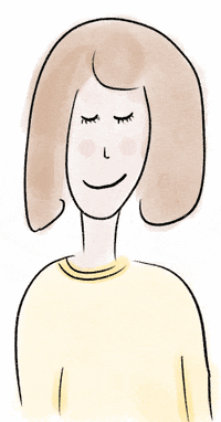 Girl Blush GIF by scholzydesign