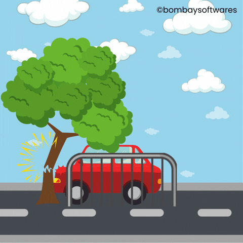 Car Crash GIF by Bombay Softwares - Find & Share on GIPHY