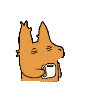 Tired Coffee Sticker