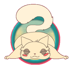 Cat Sleep Sticker by Mi Señal