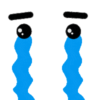 Sad Cry Sticker