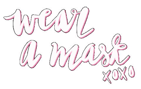 Xoxo Wear A Mask Sticker