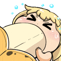 Banana Eating Sticker by Jin