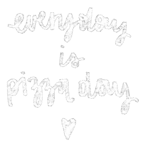 johannablaha heart white pizza everyday Sticker