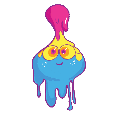 Drip Omg Sticker by Sloomoo Institute