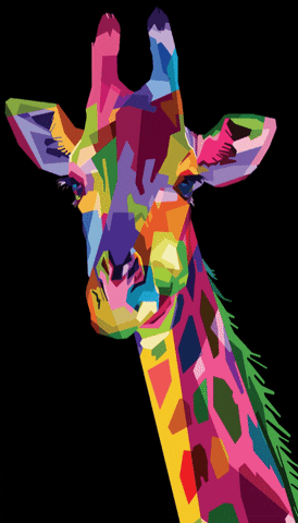 WEXIST giphygifmaker giphygifmakermobile abstract giraffe GIF