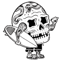 surf lurking class Sticker