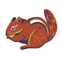 maypop cute chipmunk greenhouse chipmunks Sticker