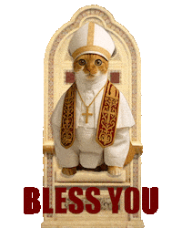 Bless You Cat Sticker