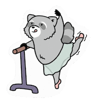 Dancer Stretching Sticker