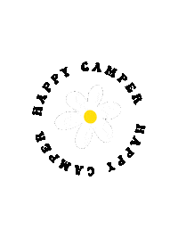 Daisy Happy Camper Sticker by aplayfulpurpose