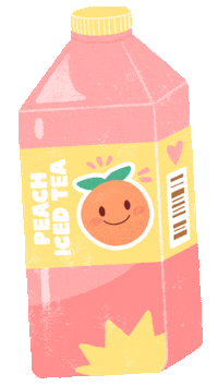 Drink Peach Sticker by Moli Fernyx