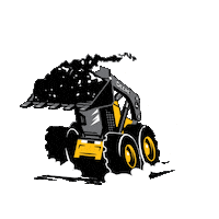 Construction Skidsteer Sticker by John Deere