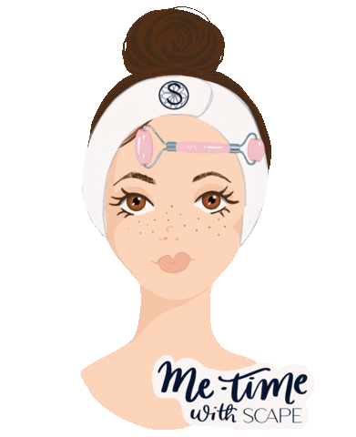 Girl Spa Sticker by Scapemx