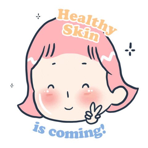 Girl Coming Sticker by Kaley Skincare