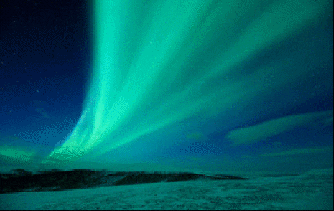 northern lights sky GIF