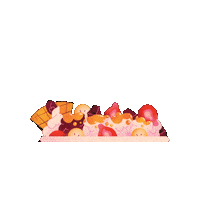 demetresofficial sundae banana split demetres ice cream sundae Sticker