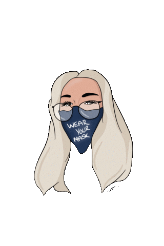 samsartvision giphyupload mask wearamask wearyourmask Sticker