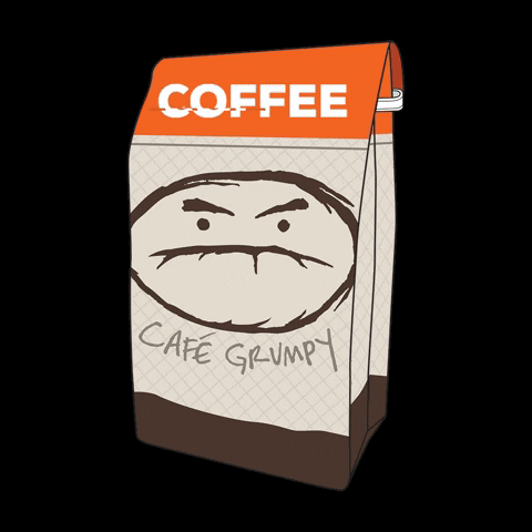 cafegrumpy giphygifmaker coffee good morning beans GIF