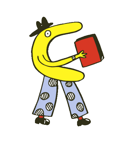 Happy Red Book Sticker by Anya Kuvarzina