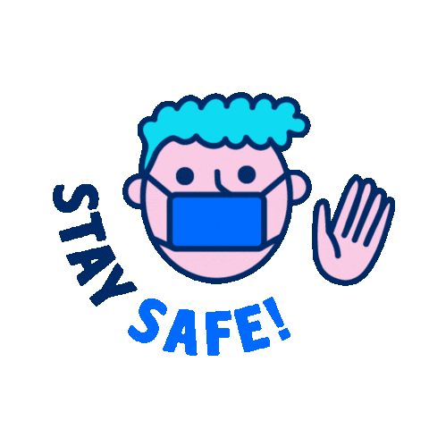 Face Mask Stay Safe Sticker by LatitudePay