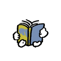 bebe_ book reading 笑 シュール Sticker