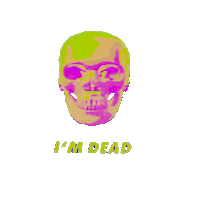 Halloween Im Dead Sticker by Austin