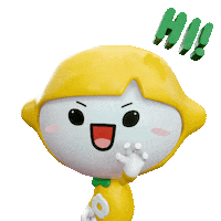 3D Hello Sticker