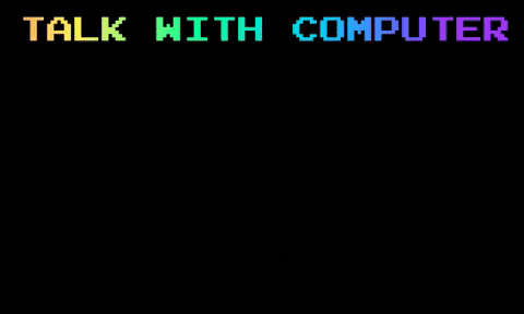 math71g0 giphygifmaker computer talk with GIF