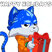 Giving Merry Christmas Sticker by Toshithecat