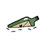 Floating Love Letter Sticker by judit orosz