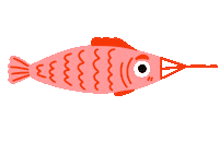 Japan Fish Sticker by Bodil Jane