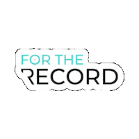 Recording For The Record Sticker by aestheticrecord
