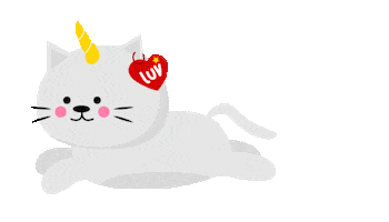 Cat Rainbow Sticker by Jessica Lau
