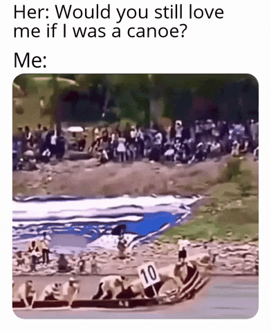 Yegee giphygifmaker rowing canoe GIF