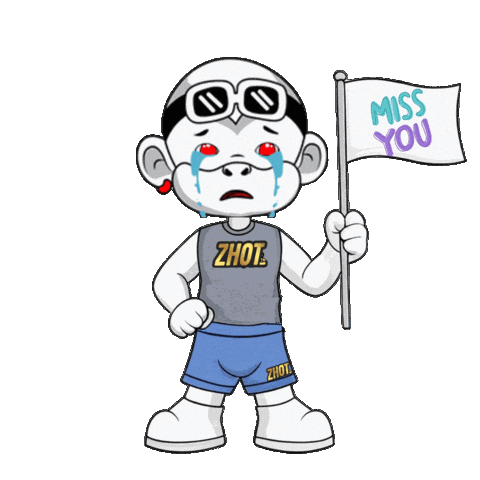Sad Miss You Sticker by Zhot
