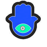 Hamsa Hannukkah Sticker by namburg drori