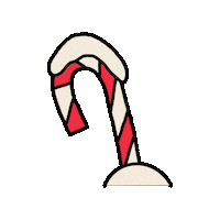 Candy Cane Snow Sticker by Maeve Chocolate