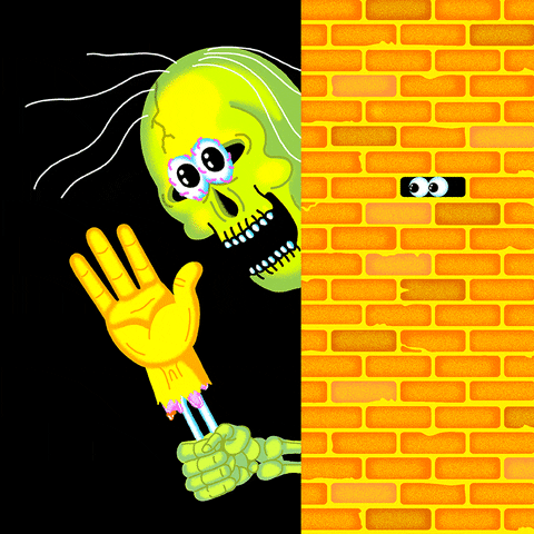 Skeleton Hello GIF