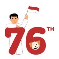 17 Agustus Indonesia Sticker by Pets Kita