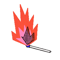 Fire Burn Sticker by paolinoshka